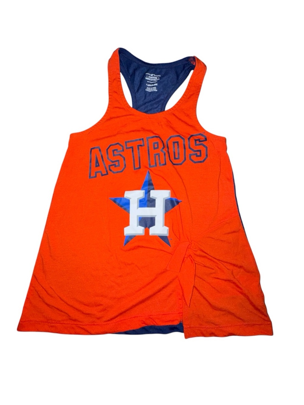 Kids Houston Astros Orange Racerback Tank Top